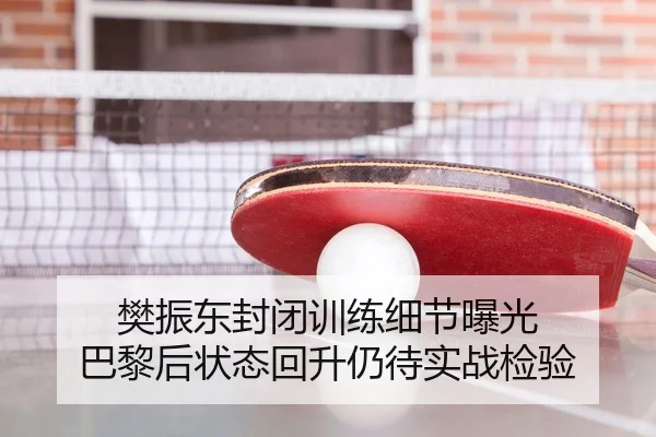 樊振东封闭训练细节曝光 巴黎后状态回升仍待实战检验